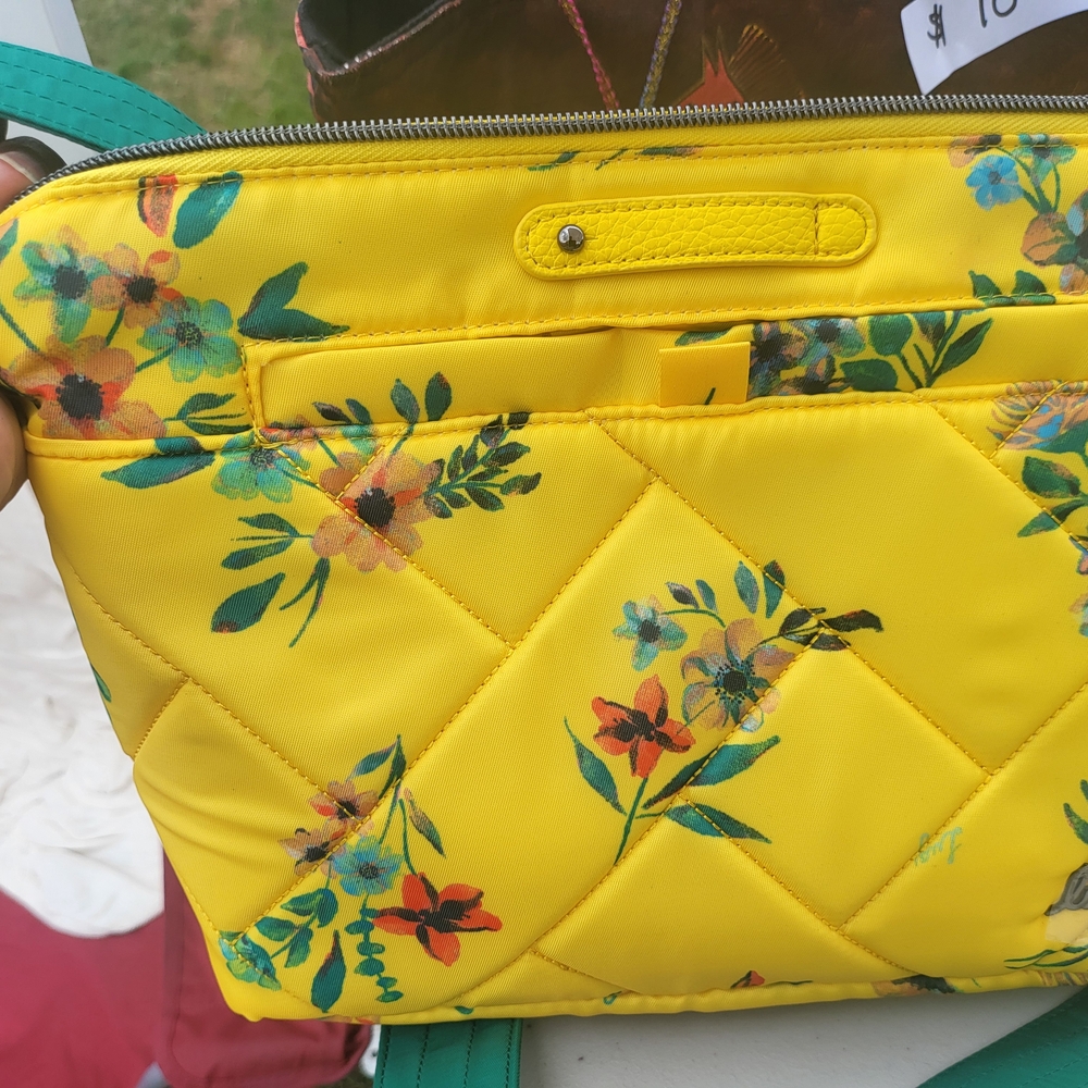 Lug Bright Yellow Floral Crossbody Bag